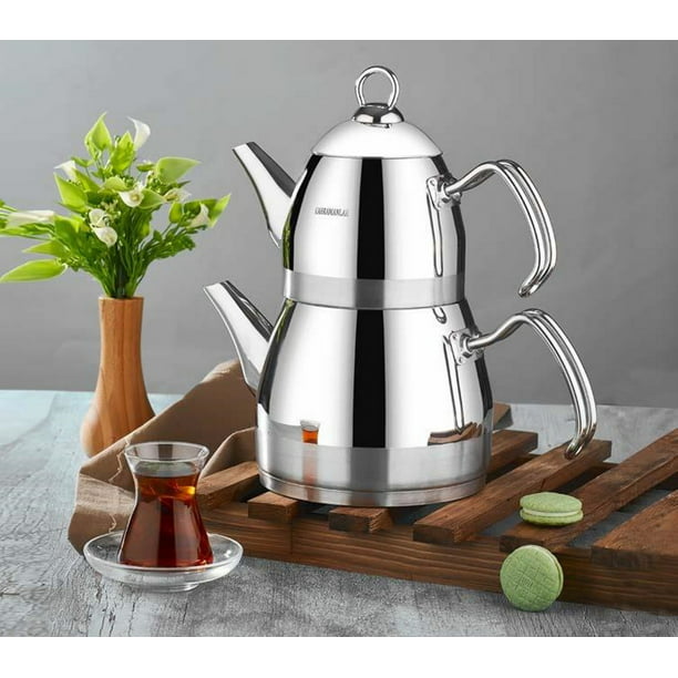 Hisar Tealove Turkish teapot Stainless Steel Medium